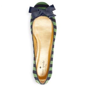 Kate Spade striped ballet flats